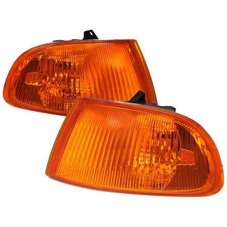 Spec-D Tuning 92-95 Honda Civic Corner Lights Amber 2/3 Dr LC-CV923AM-RS